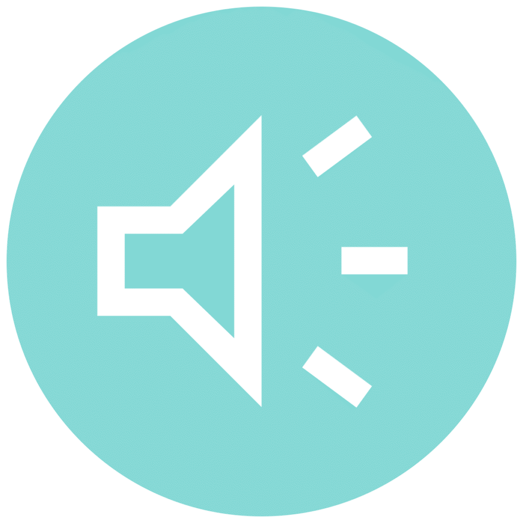 brand awareness teal circle icon
