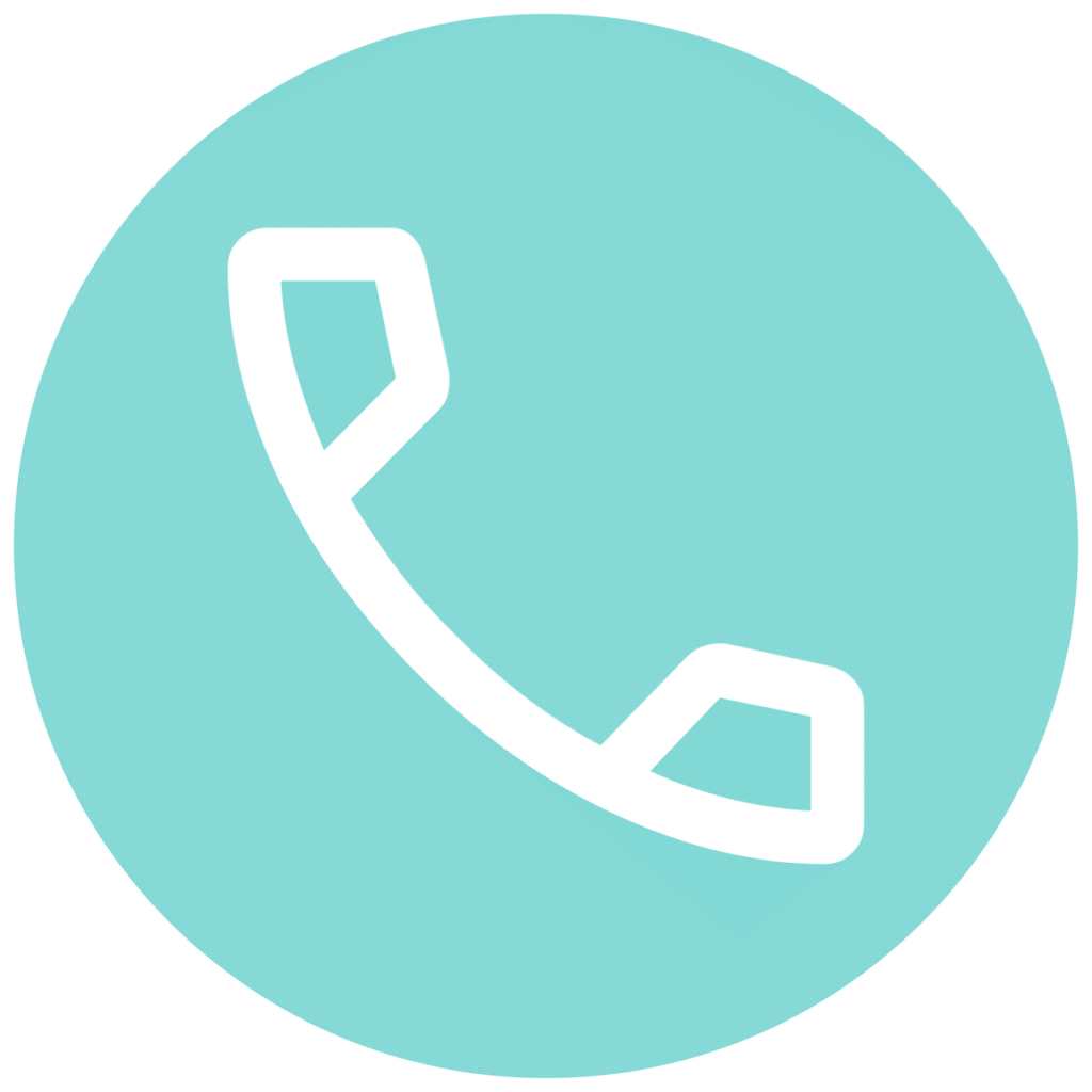 call teal circle icon 2