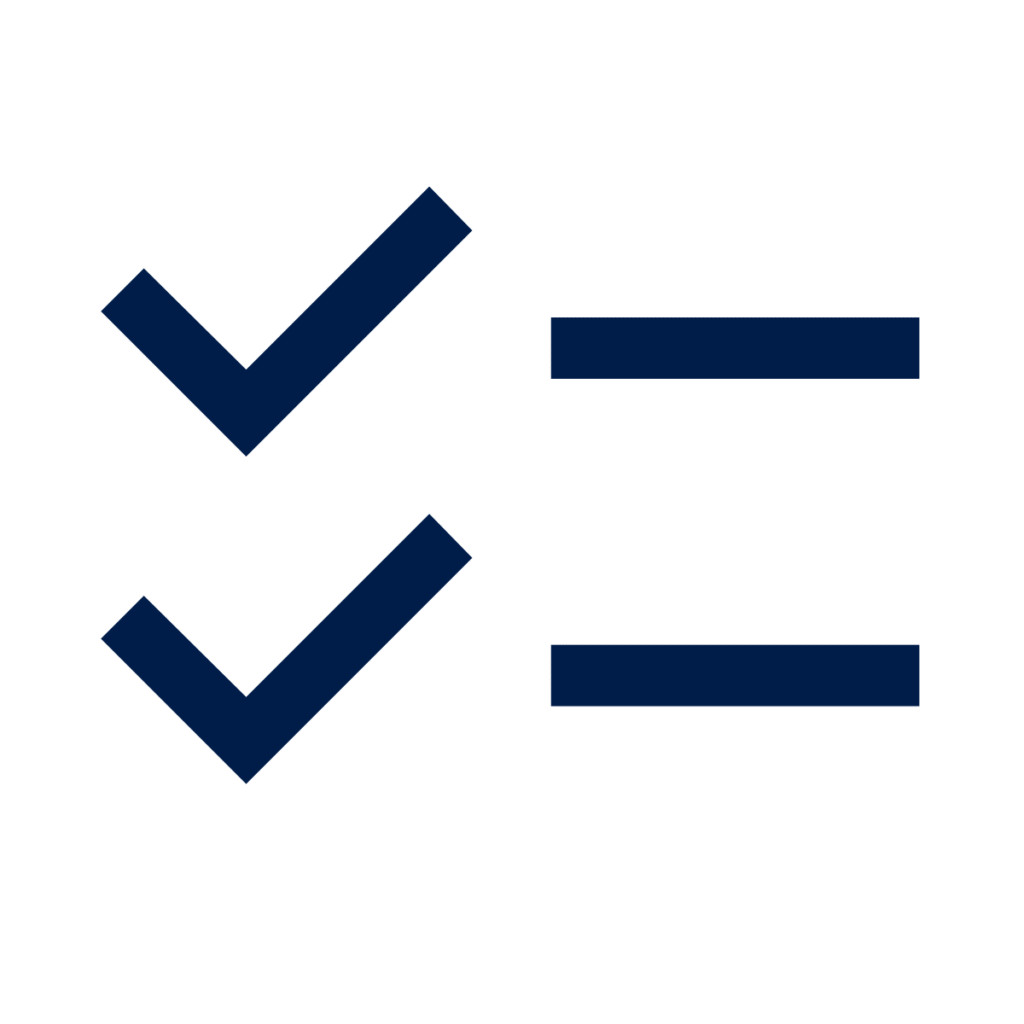 checklist navy icon