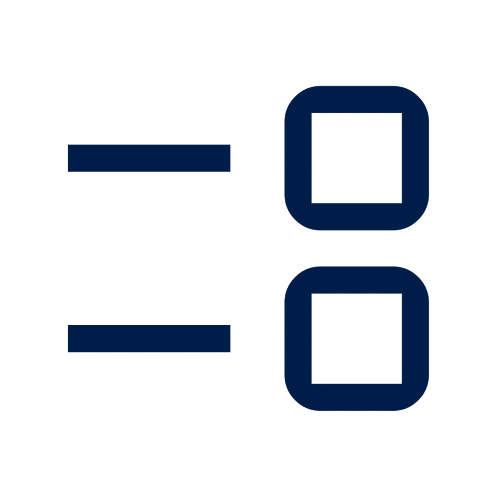 event list navy icon