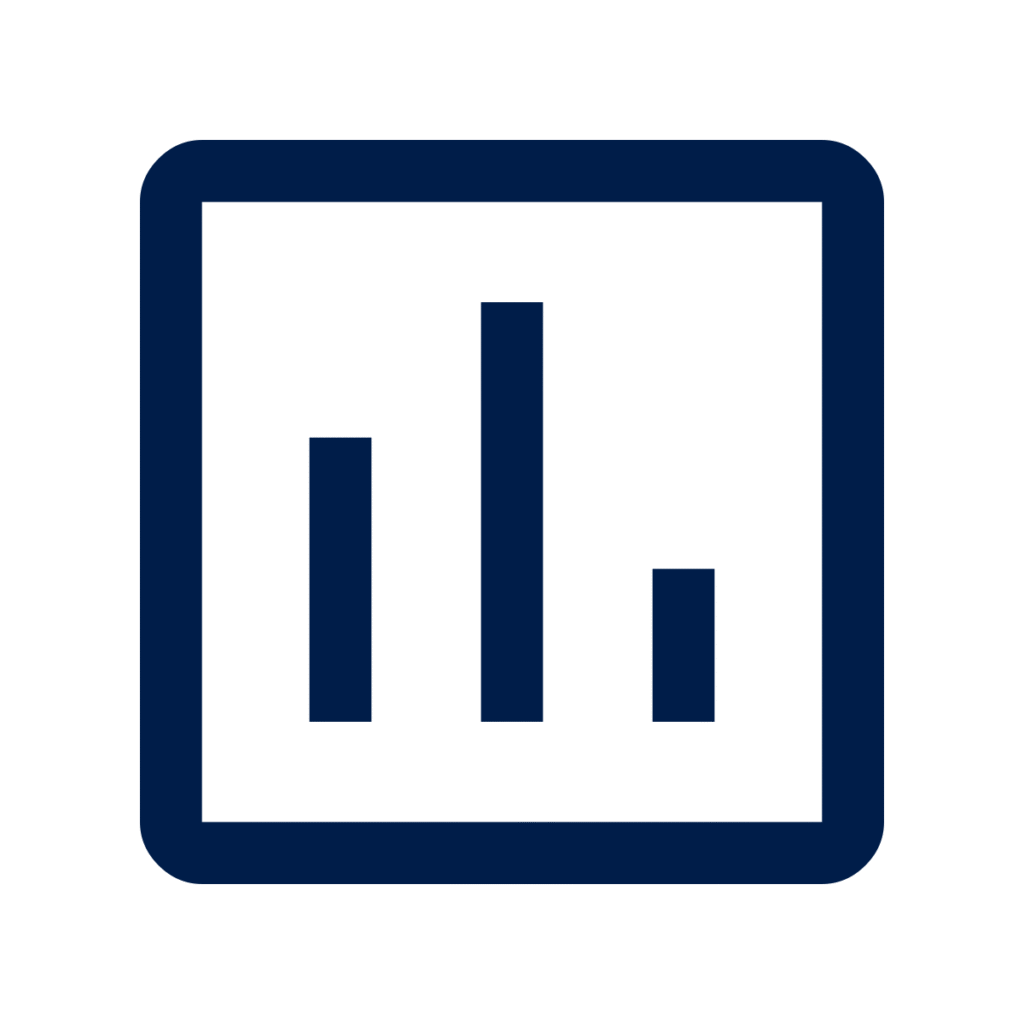 insert chart navy icon