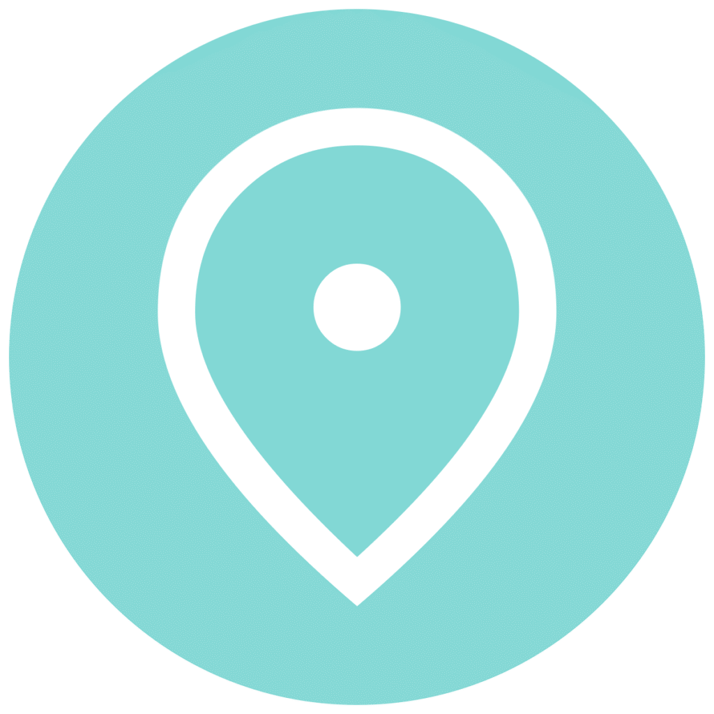 location on teal circle icon 2