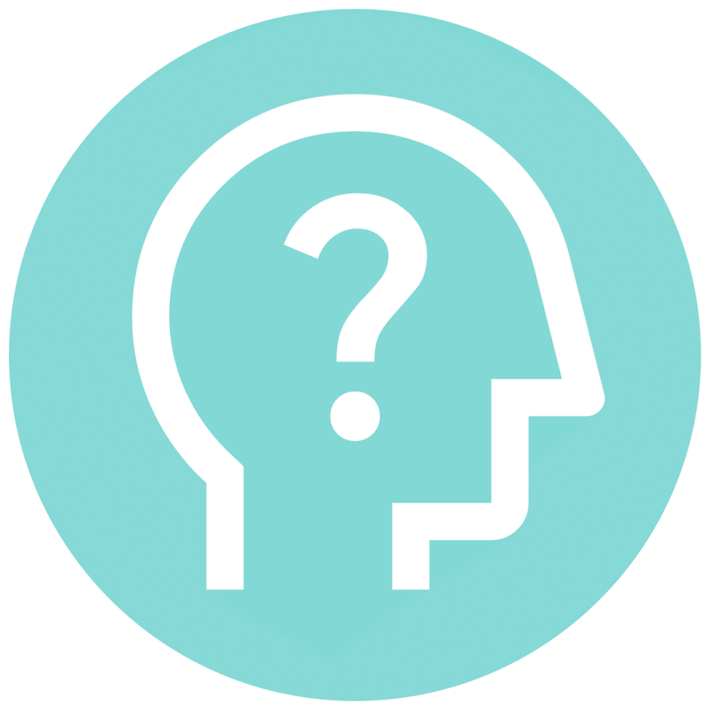 psychology alt teal circle icon