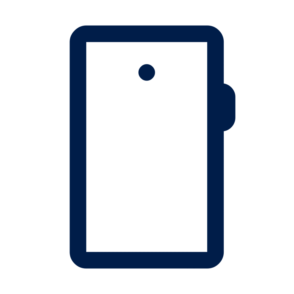 smartphone navy icon