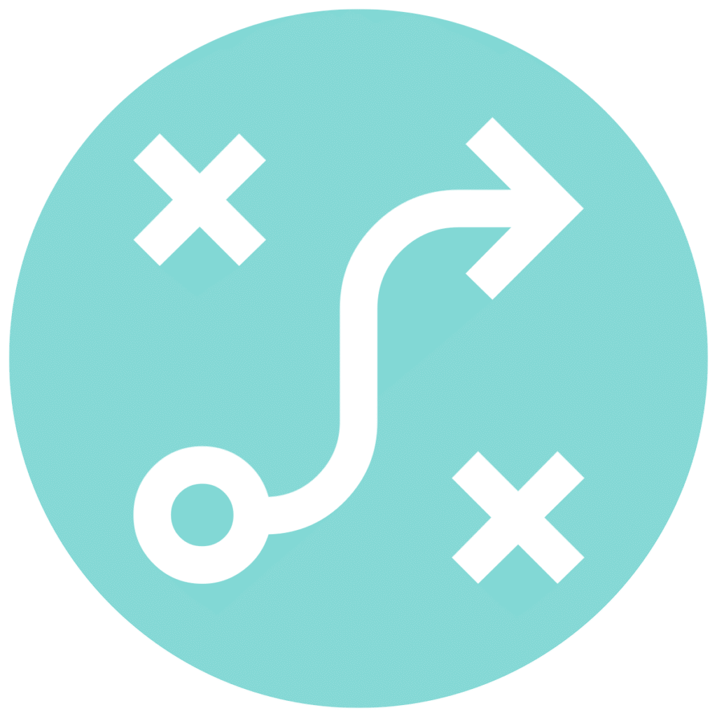 tactic teal circle icon