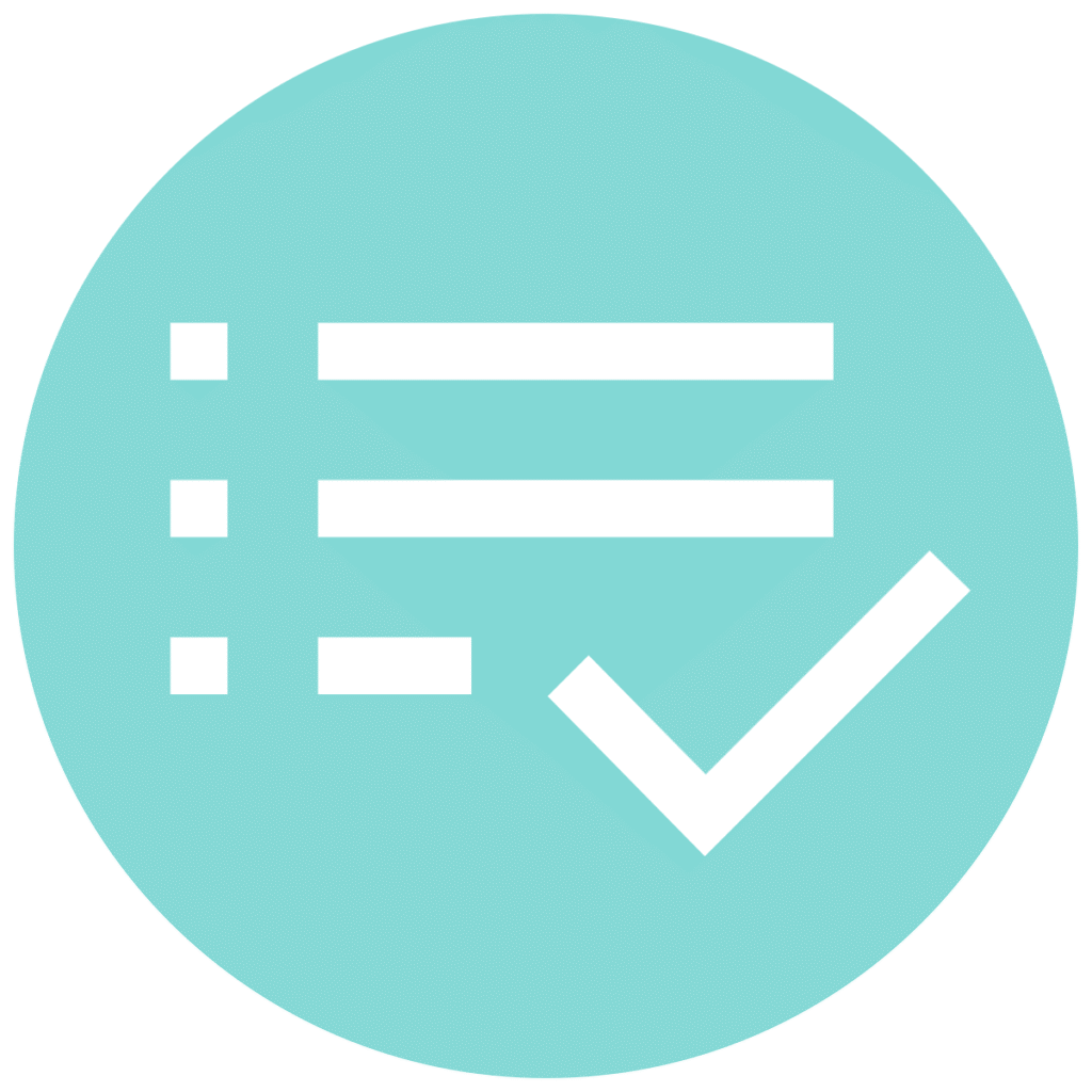 tv options edit teal circle icon