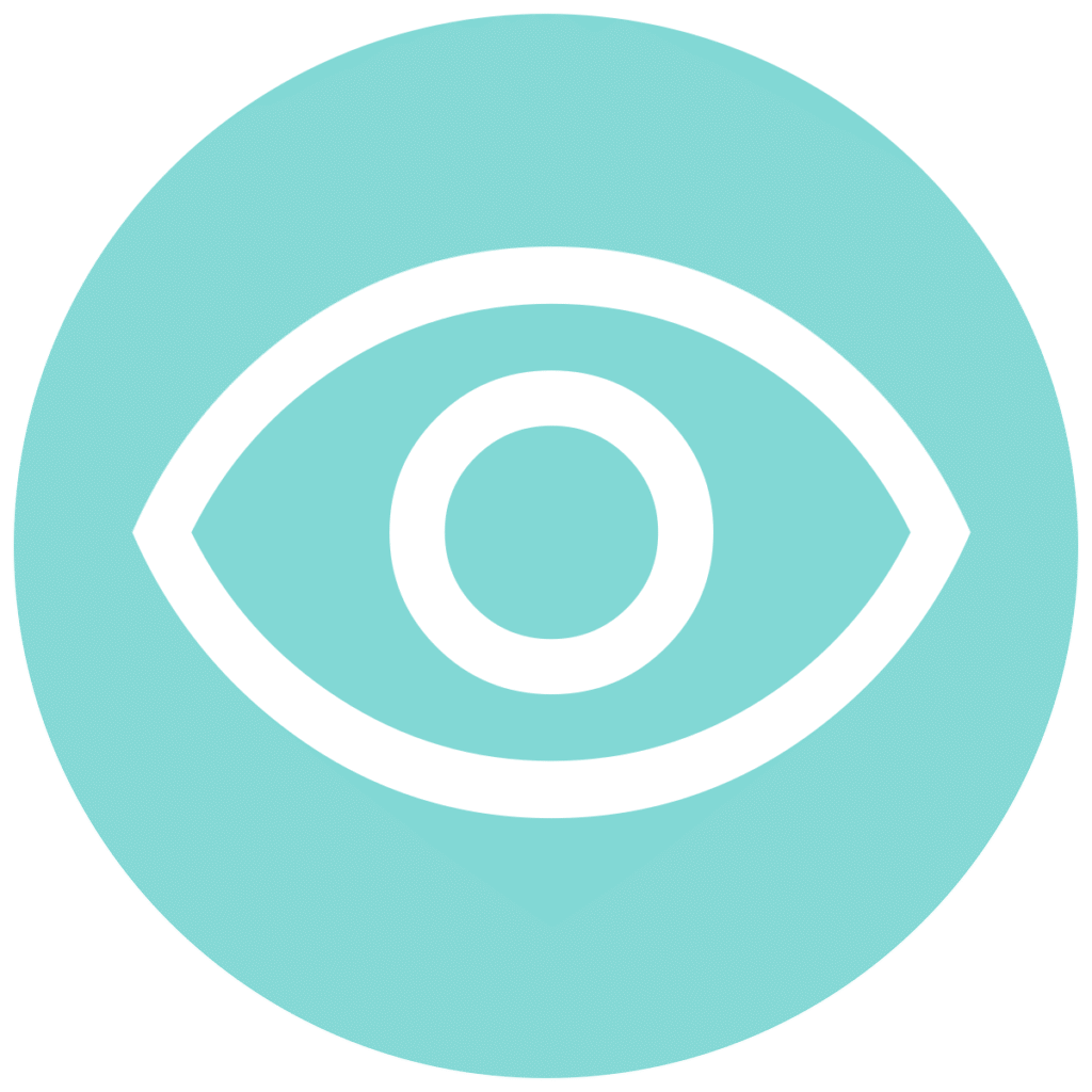 visibility teal circle icon 2