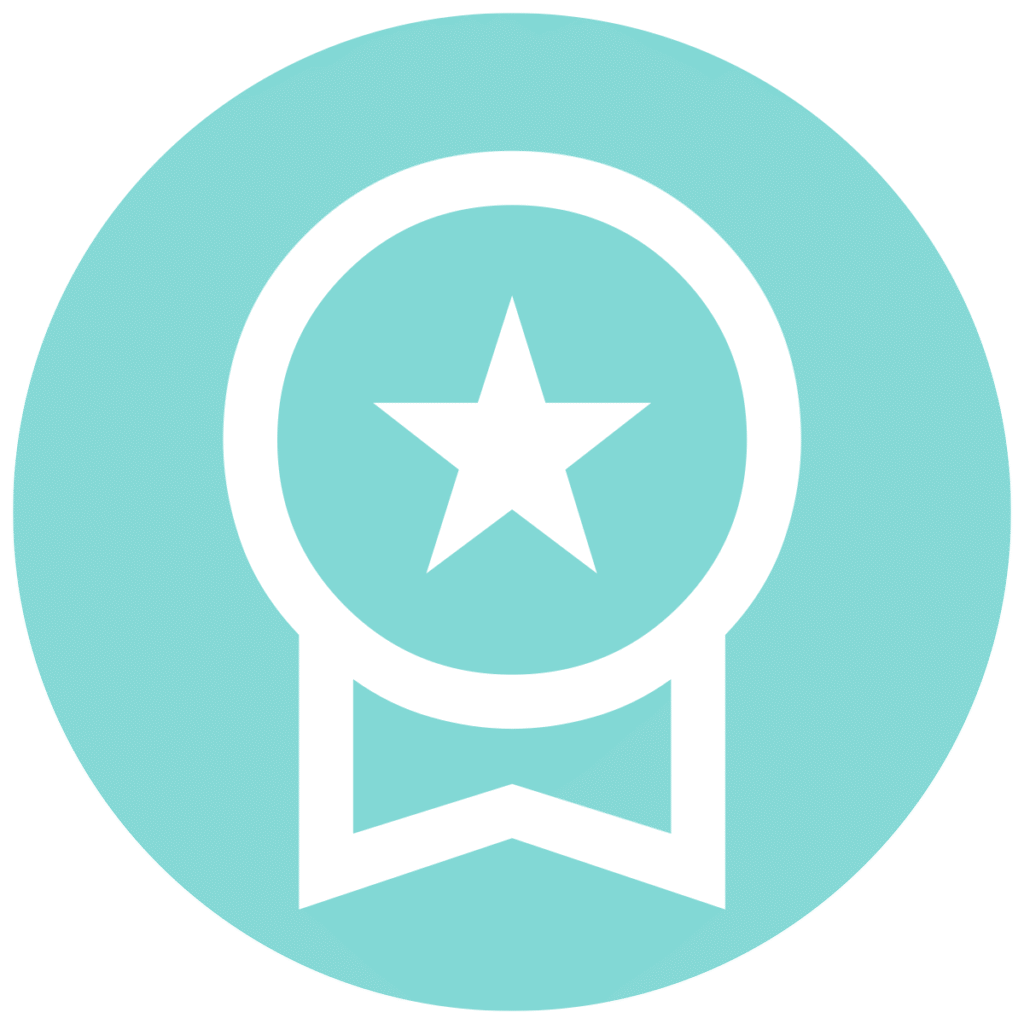 workspace premium teal circle icon